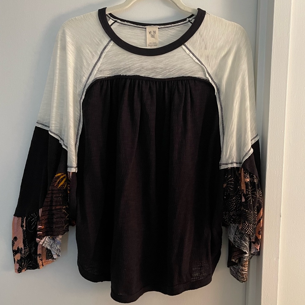 Free people black blouse